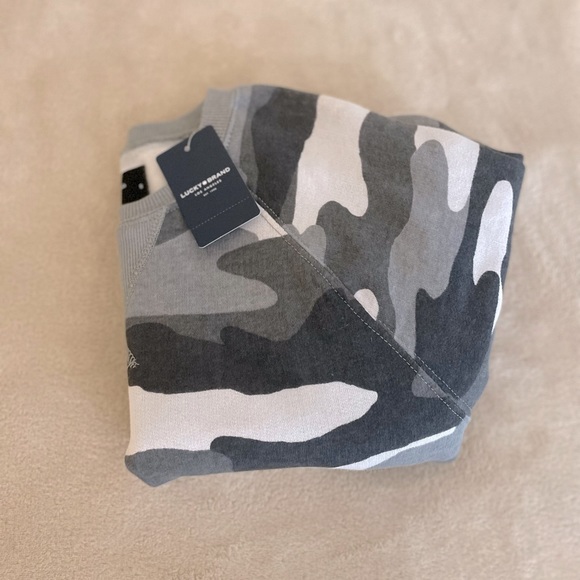 Lucky Brand Camouflage Crewneck Sweater - Size S - Picture 10 of 11